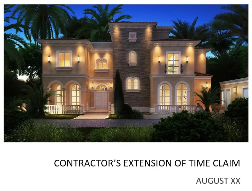 Time Impacted delay Analysis methodology to claim 48 calendar days extension of time to complete a Construction project.