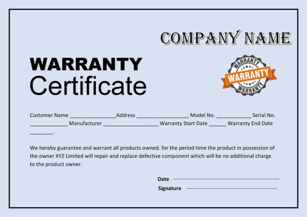 Draft Warranty Certificates - The Engineer's Blog